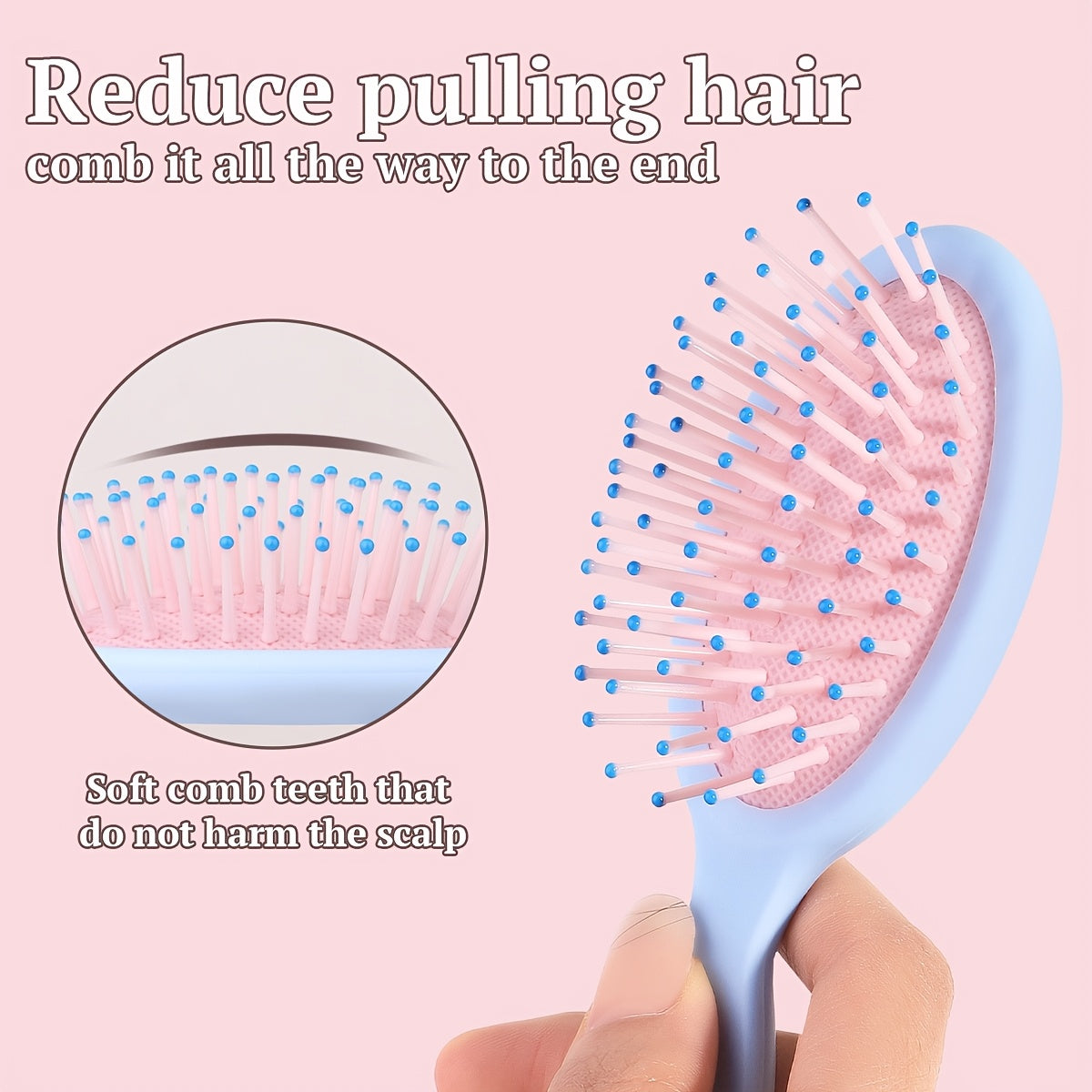 10pcs Facial Massage Set, Including 1 Double-Head Roller Massager, 1 Heart-Shaped Massage Board, 1 Pink Hair Band, 1 Long-Handled Hair Comb, 2 Air Cushion Powder Puffs, 2 Water Drop Beauty Eggs, 1 Metal Beauty Egg Stand, for